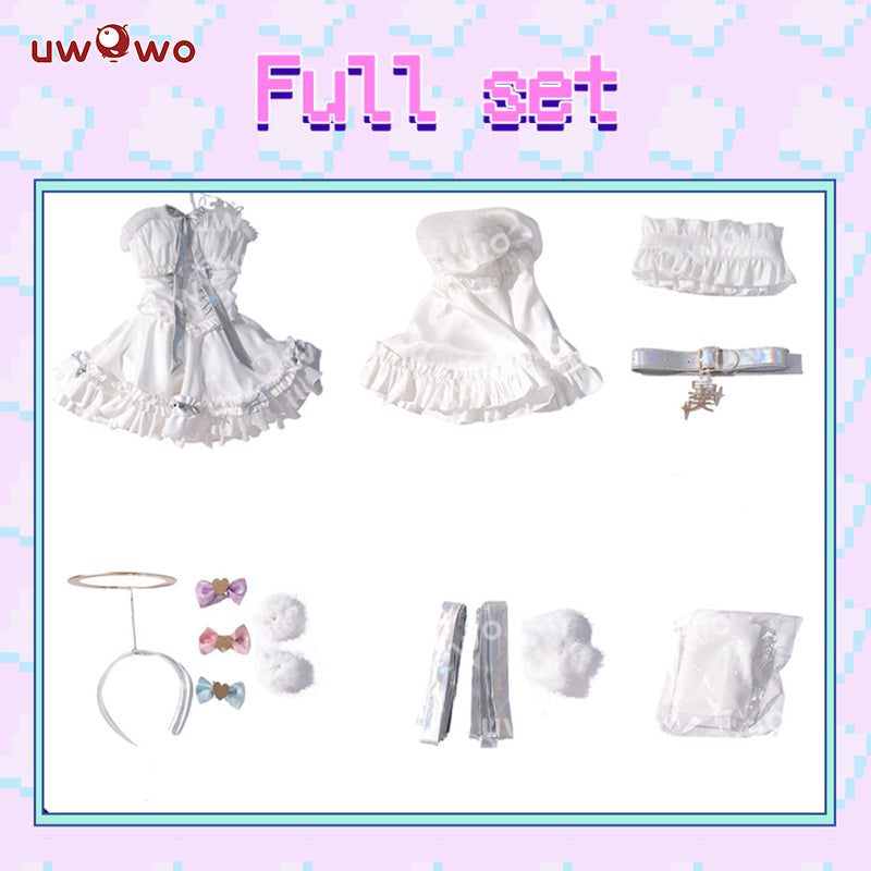 Uwowo Collab Series: Needy Streamer Overload KAngel Angel Cosplay Costume S-2XL