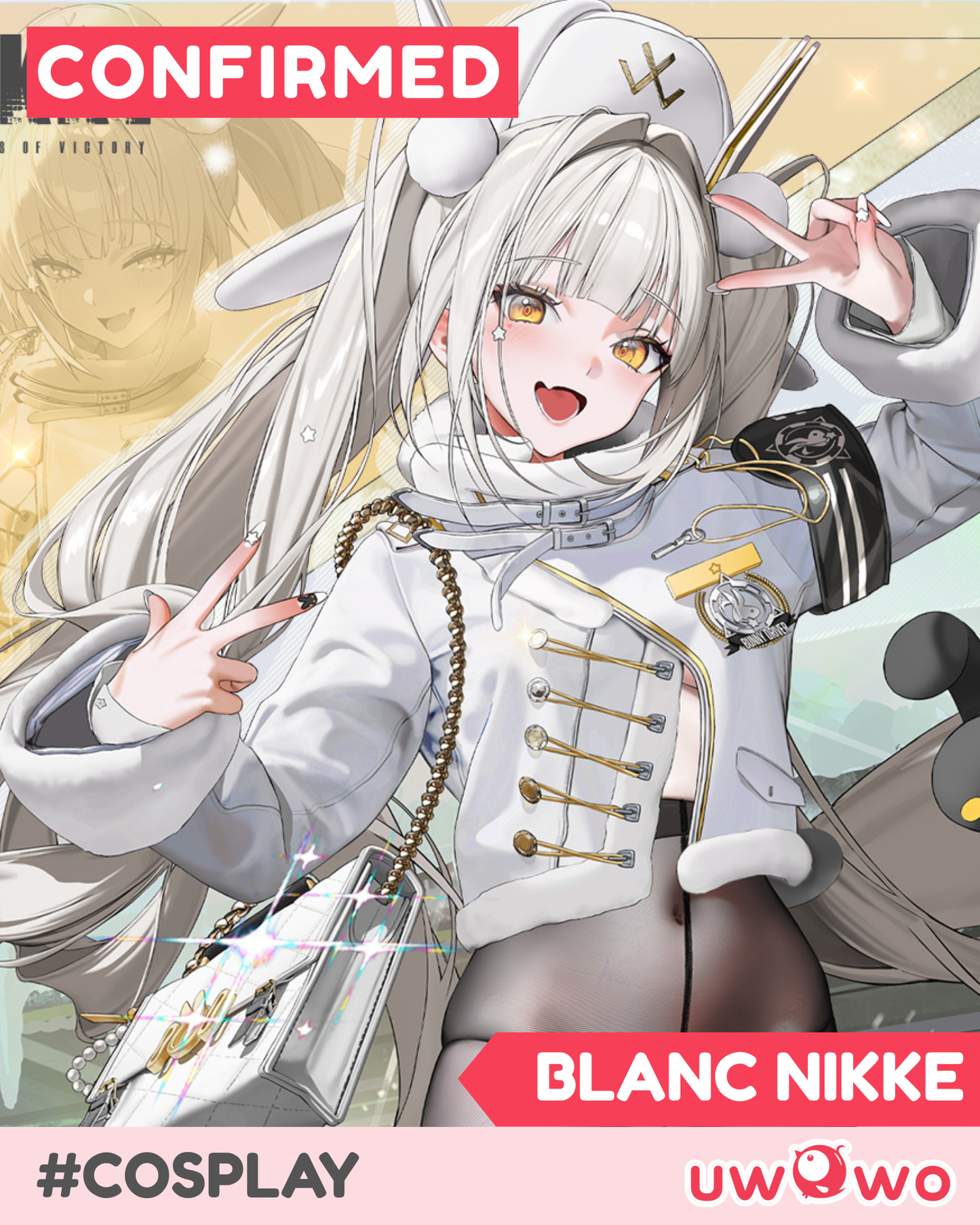 CONFIRMED Uwowo Game NIKKE Blanc Fortune Express Boudoir Cosplay Costume