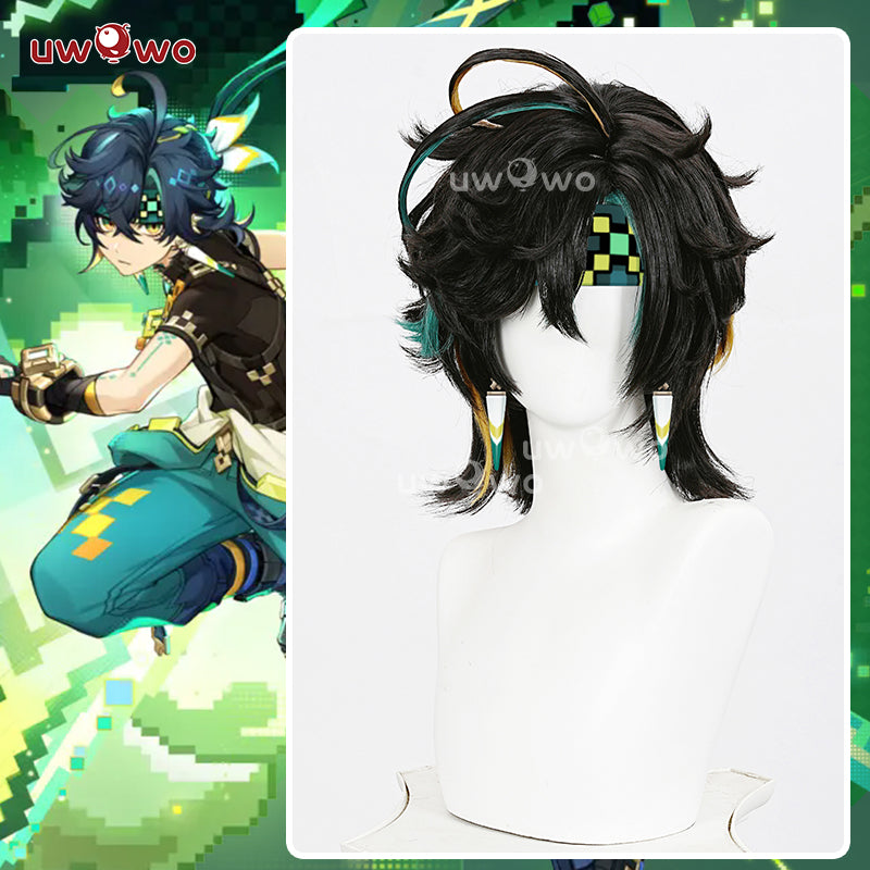 Pre-Styled store Venti Genshin Impact cosplay wig