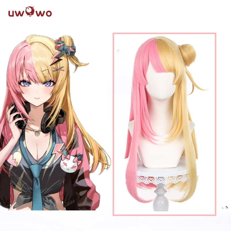 【Pre-sale】Uwowo Anime Vtuber Nijisanjien EN7 XSOLEIL Kotoka Torahime Cosplay Wig