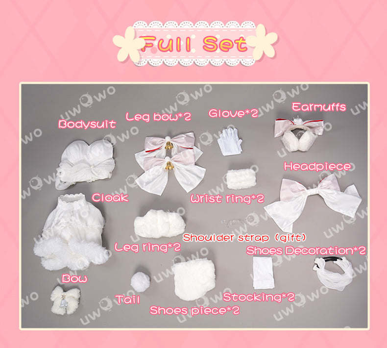 【In Stock】Uwowo V Singer SweetSweets Series White Christmas Cosplay Costume
