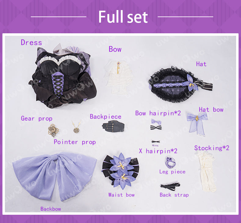 INSTOCK-Uwowo Game Honkai Star Rail Fanart The Herta Lolita-Style Gown Cosplay Costume