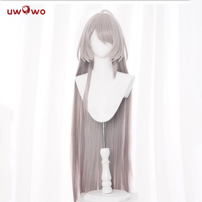 UWOWO Honkai Star Rail Acheron Ultimate Form Cosplay Wig Long Grey