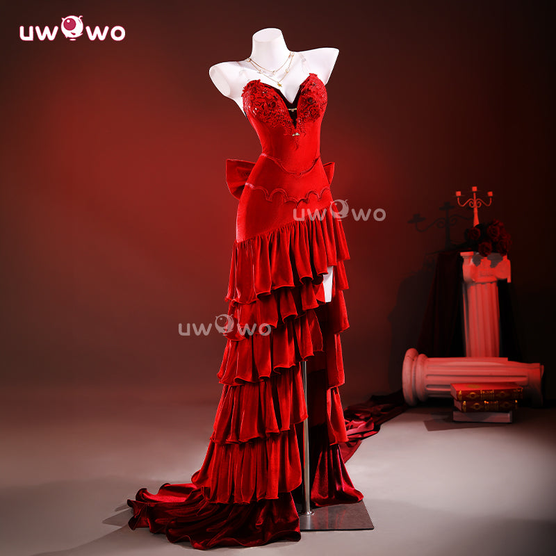 Uwowo Collab Series: Aerith Wall Market Red Gown Final Fantasy 7 FF7 R Uwowo Cosplay Uwowo Collab Series: Aerith Wall Market Red Gown Final Fantasy 7 FF7 R Uwowo Cosplay