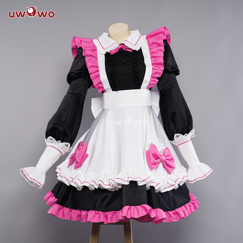 [Last Batch]【In Stock】Uwowo Anime Oshi no Ko Cosplay Ruby Hoshino Maid Cosplay Costume Lolita Dress