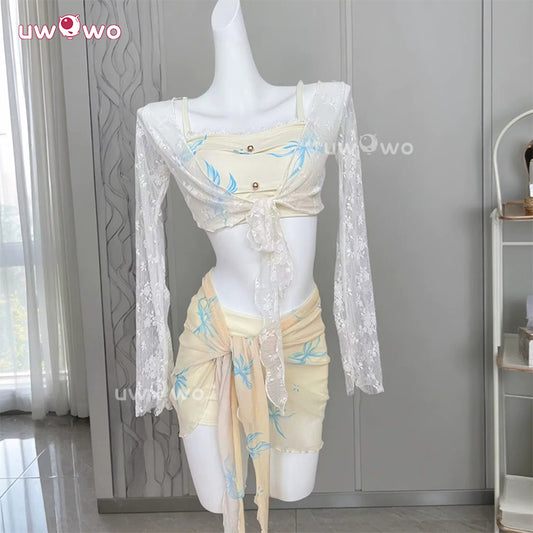 Uwowo Collab Series: Love and Deepspace MC 'My' Coral Dreams Rafayel Couple Water-Ready Swimsuit Cosplay Costume S-XL