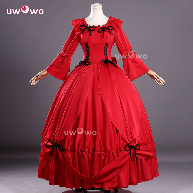 anime red dress Fire dress design