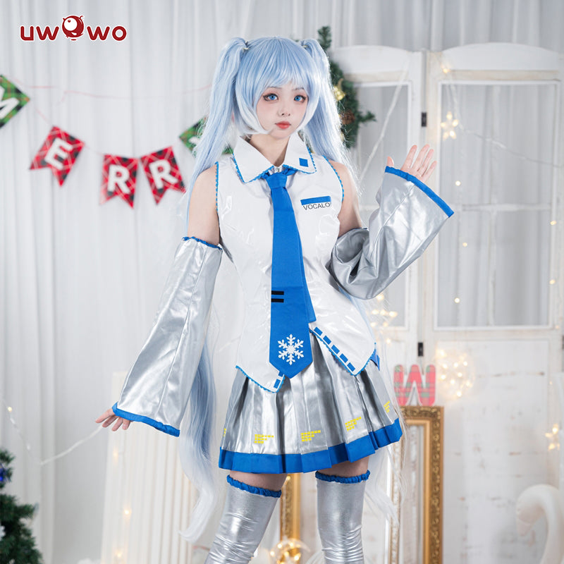 Uwowo V Singer Snow Girl Project Sekai Christmas Cosplay Costume