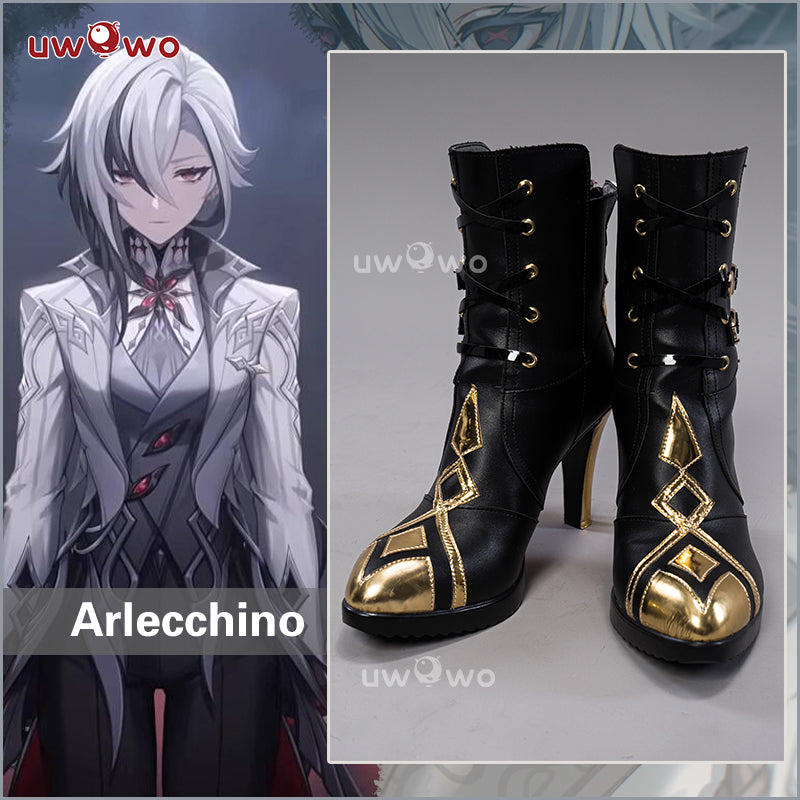 Genshin Impact Fatui Arlecchino The Knave Cosplay Costume