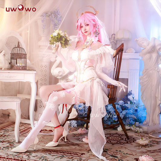Exclusive Uwowo X Ailish: Genshin Impact Fanart Yae Miko Bride Ver. Cosplay Costume