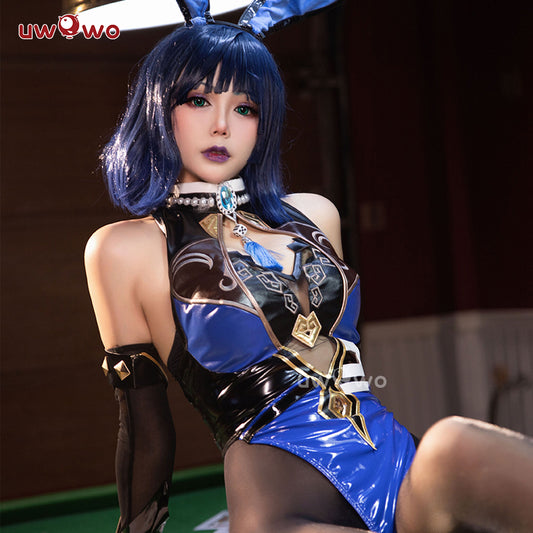 [Last Batch]【In Stock】Uwowo Genshin Impact Fanart: Yelan Bunny Suit Sexy Cosplay Costume
