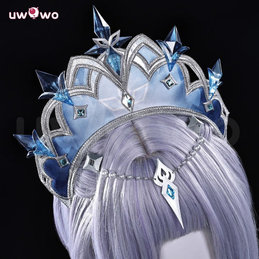 Uwowo Collab Series: Genshin Impact Tsaritsa Anastasya Snezhnaya Queen Cryo Archon Cosplay Costume XS-2XL