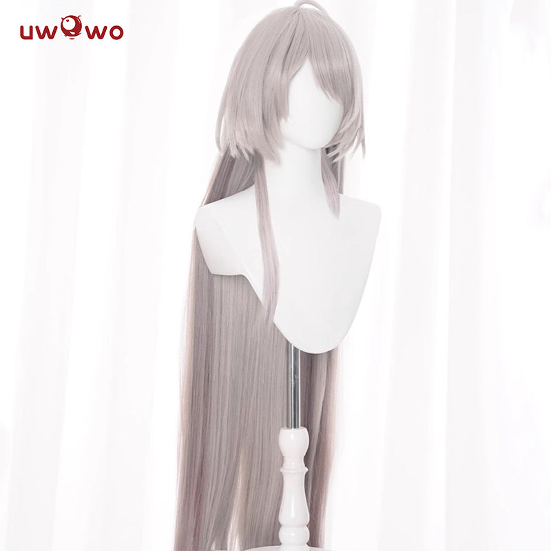 UWOWO Honkai Star Rail Acheron Ultimate Form Cosplay Wig Long Grey Hair
