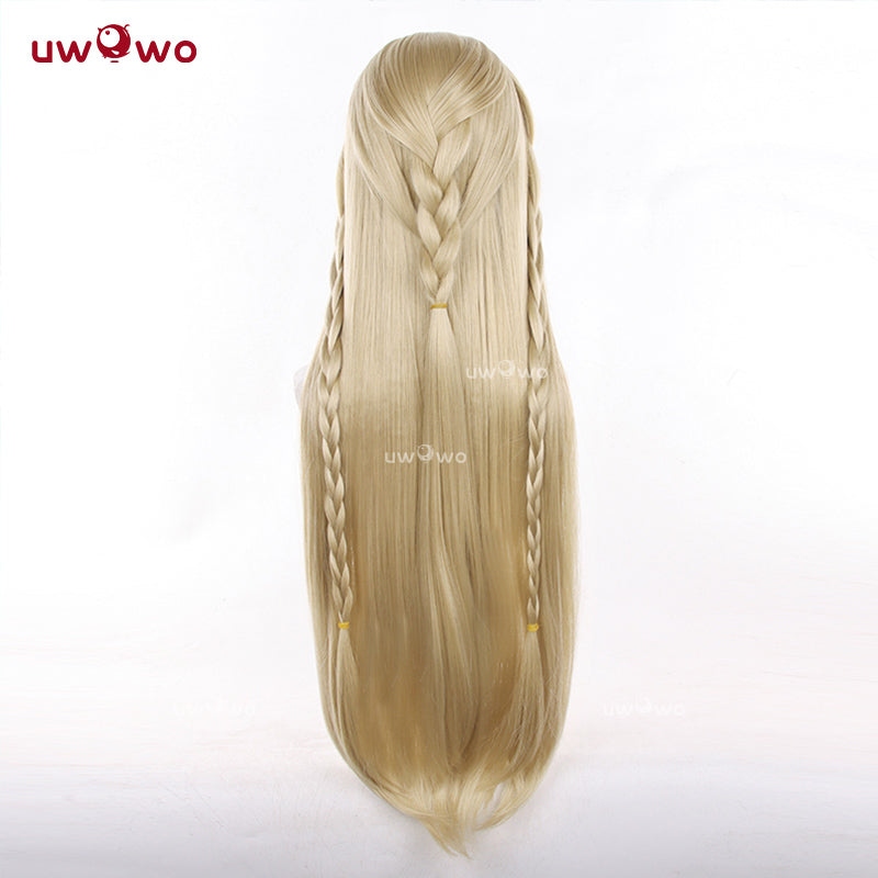 Uwowo Game Wuthering Waves Cartethyia WuWa Cosplay Wig Long Yellow Hair