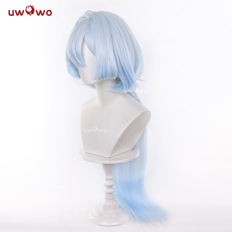 Uwowo Game Wuthering Waves Mornye WuWa Cosplay Costume Wig Long Blue Hair
