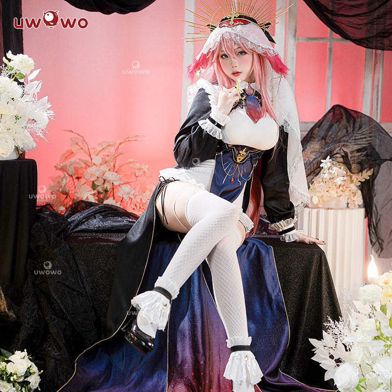 In Stock Uwowo Genshin Impact Fanart Yae Miko Nun Gown Dress