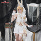 [Last Batch]【In Stock】Exclusive Uwowo Genshin Impact Fanart Aether White Bunny Cosplay Costume