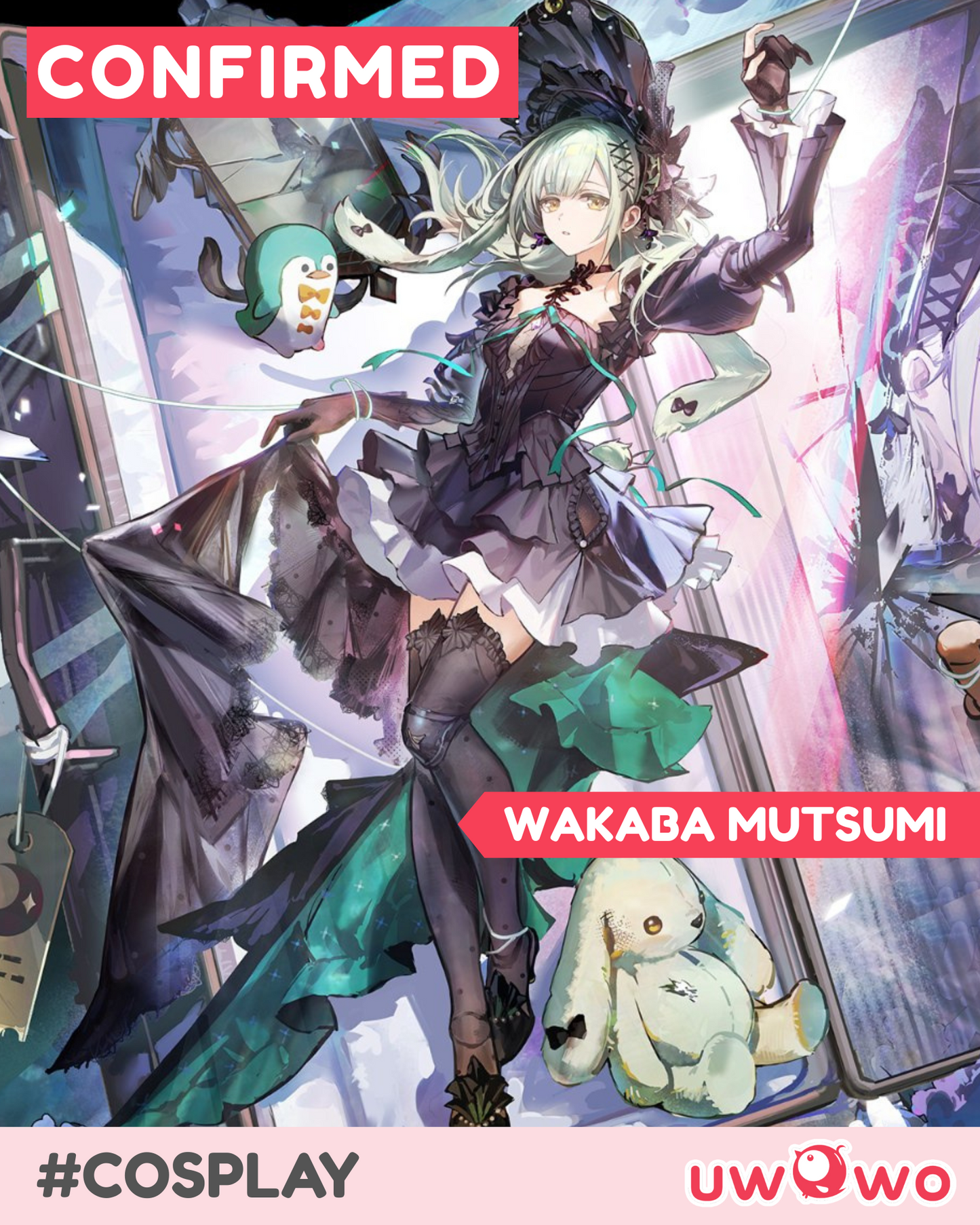 CONFIRMED Uwowo Arknights × Ave Mujica Wakaba Mutsumi Marionette's ID Stage Cosplay Costume S-3XL