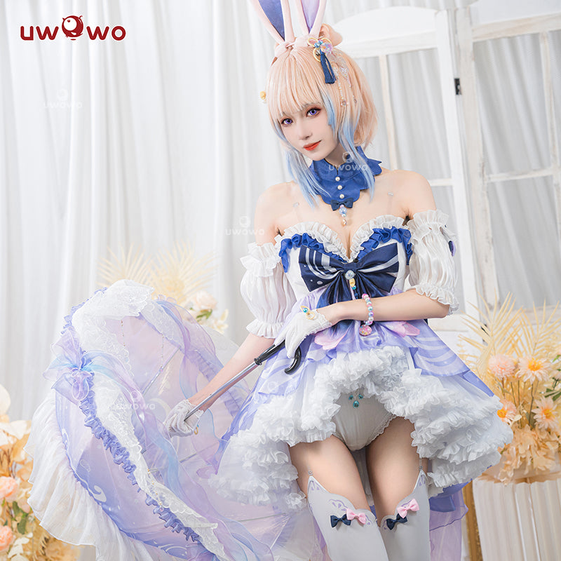 【In Stock】Exclusive Uwowo Genshin Impact Fanart Kokomi Bunny Suit Cute Cosplay Costume