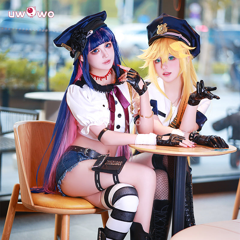 Uwowo Collab Series: Panty & Stocking With Garterbelt Panty Stocking Angel Police Uniform Cosplay Costume