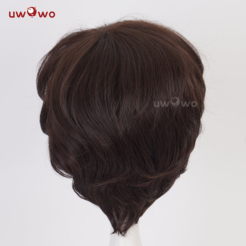 Uwowo Anime Bungou Stray Dogs Cosplay Wig Dazai Osamu Wig Brown Short Hair