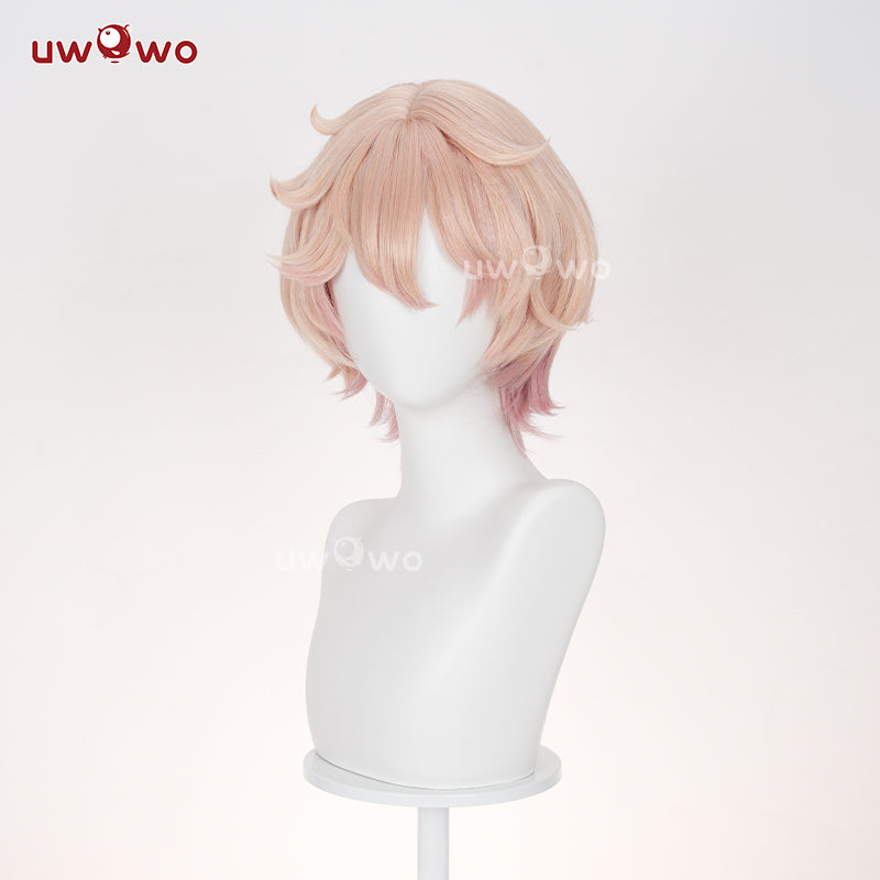 【Pre-sale】UWOWO Game Genshin impact Dahlia Cosplay Wig Short Pink Hair