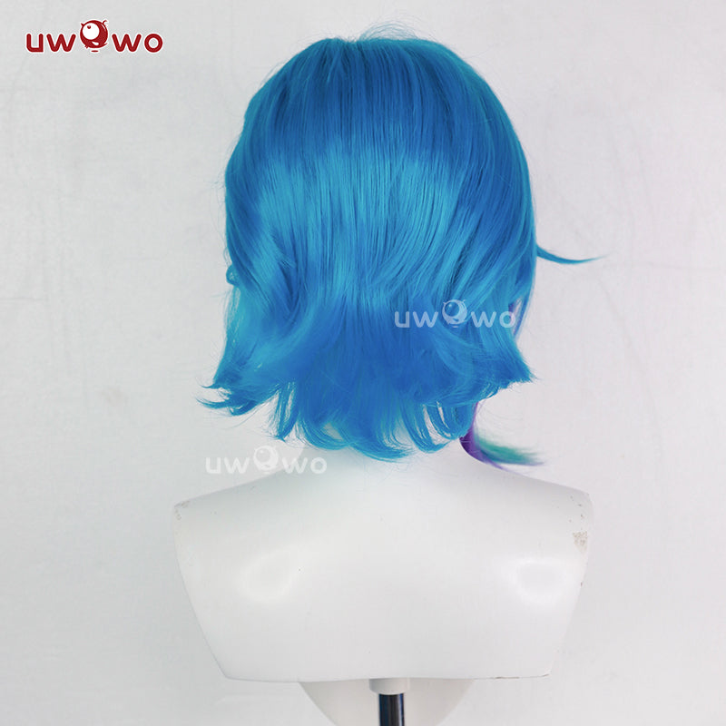【Clearance】Uwowo LOL: Arcane Fractured Jinx Cosplay Costume Wig Long Blue Hair