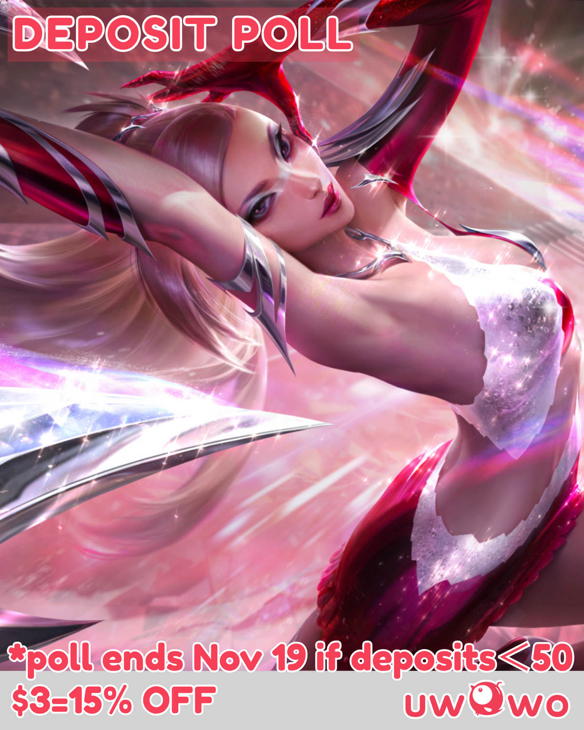Uwowo Deposit Poll - Kai'Sa Heatbringer WR Kpop 2026 Cosplay Costume