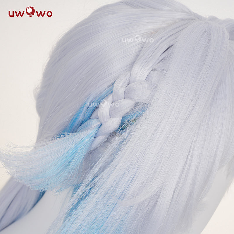 Uwowo Honkai Star Rail Cerydra Cosplay Wig Long Silver And Blue Hair