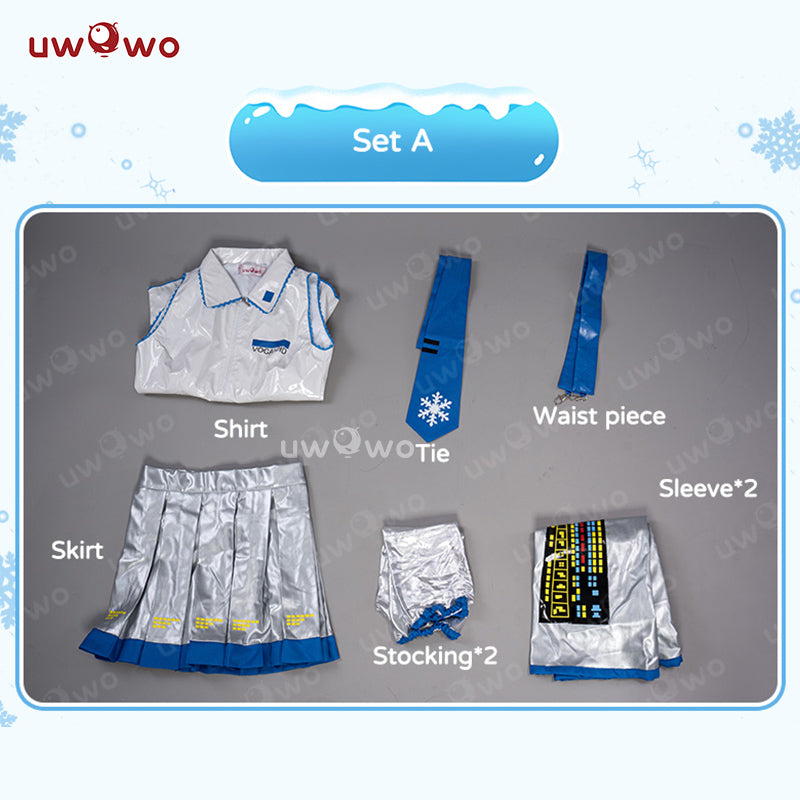 Uwowo V Singer Snow Girl Project Sekai Christmas Cosplay Costume