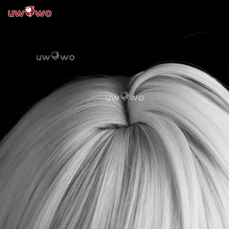 【Pre-sale】Uwowo Game Wuthering Waves WuWa Zani Cosplay Wig Middle Silver Hair