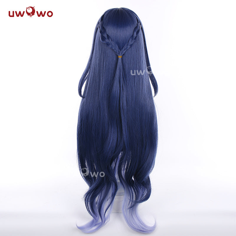 Uwowo Genshin Impact Lauma Cosplay Wig Long Blue Hair