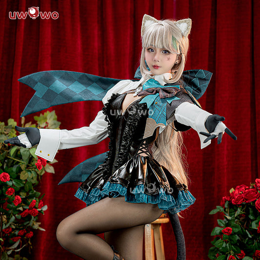 [Last Batch]【In Stock】Uwowo Genshin Impact Lynette Anemo Cat Fontaine Cospaly Costume