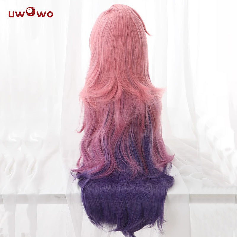 Uwowo Game LOL League of Legends Singer Seraphine Cosplay Wig Pink Long Hair