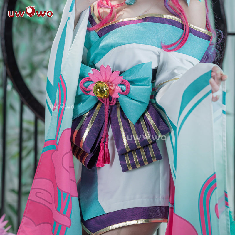 【In Stock】Uwowo League of Legends LOL Spirit Blossom Ahri ASU 2023 The Nine-Tailed Fox Halloween Cosplay Costume