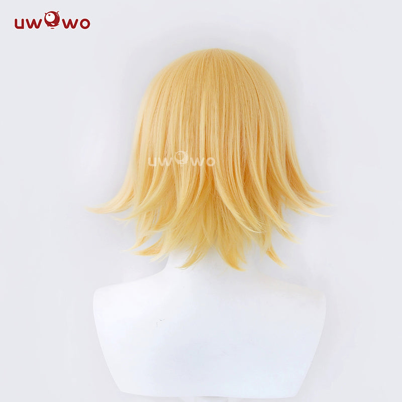 Uwowo V Singer Rin Cosplay Wig Short Yellow Hair