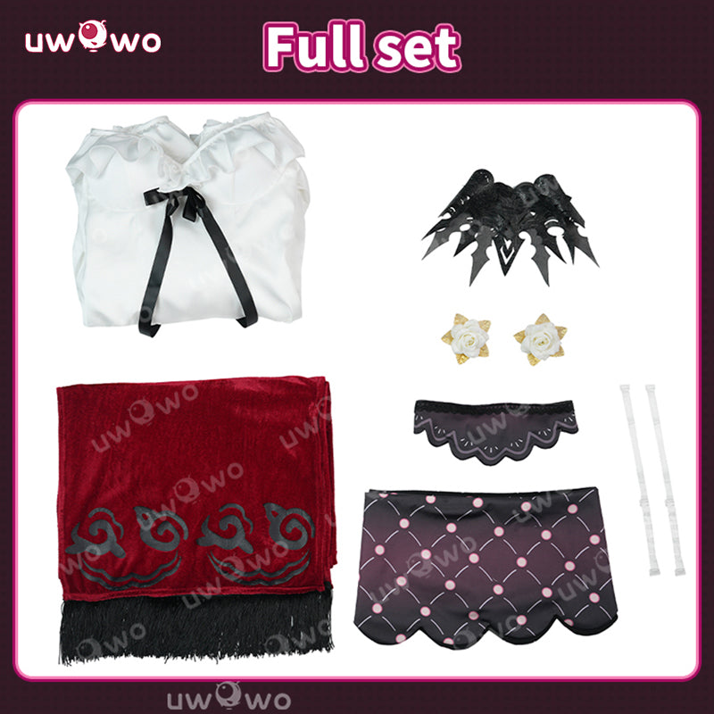Uwowo Collab Series: Genshin Impact La Signora Rosalyne Pajama Nightgown Cosplay Costume XS-2XL