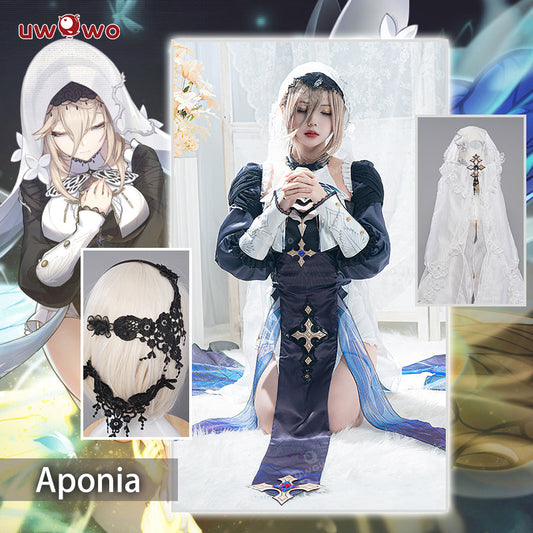 【In Stock】Uwowo Game Honkai Impact 3 Aponia Signet of Discipline Sister Nun Cosplay Costume - Uwowo Cosplay
