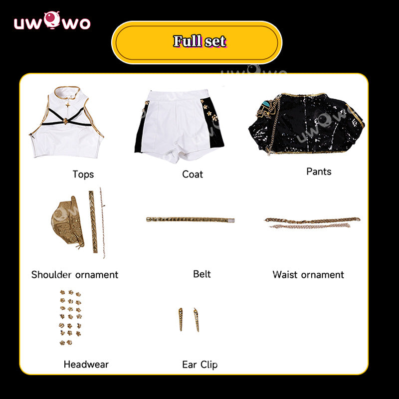 Uwowo Collab Series: Kpop GOLDEN Performance Black Suit Cosplay Costume XS-3XL