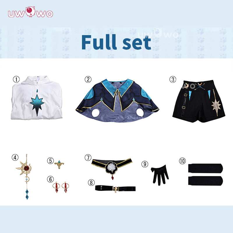 Uwowo Collab Series: Anaxa Kitty Series Honkai Star Rail Male Cosplay Costume S-2XL