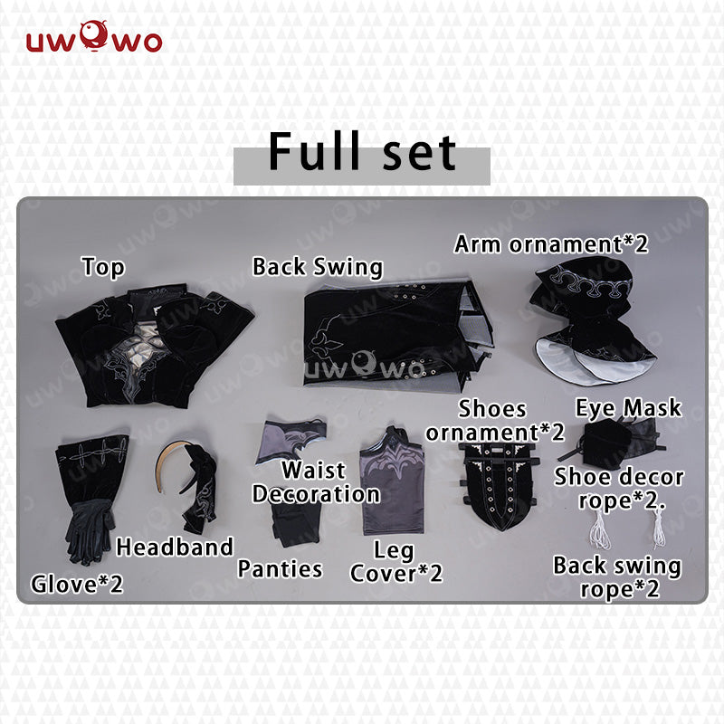 【Special Discount】Uwowo Nier: Automata 2B Reincarnation Alternate Battler Outfit Cosplay Costume