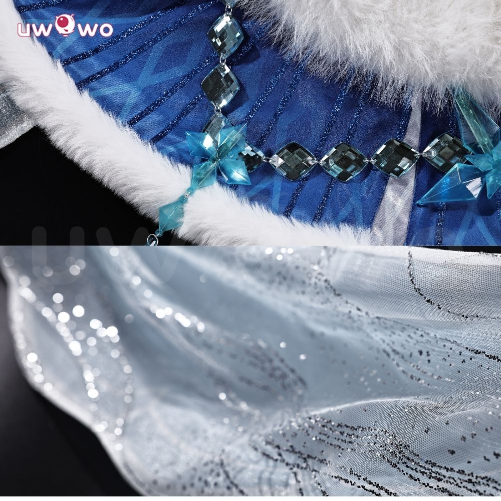 Uwowo Collab Series: Genshin Impact Tsaritsa Anastasya Snezhnaya Queen Cryo Archon Cosplay Costume XS-2XL