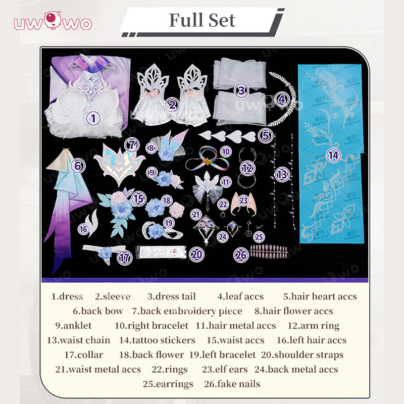 Uwowo Collab Series: Honkai Star Rail Cyrene Cosplay Costume S-3XL