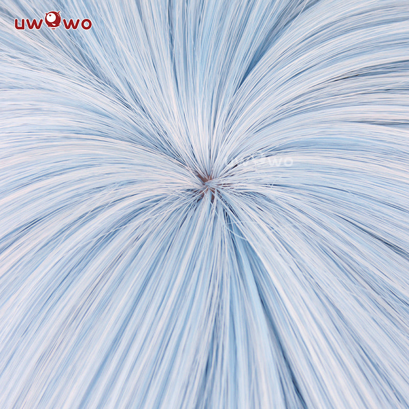 Uwowo Anime Frieren: Beyond Journey's End Himmel Cosplay Wig Short Blue Hair