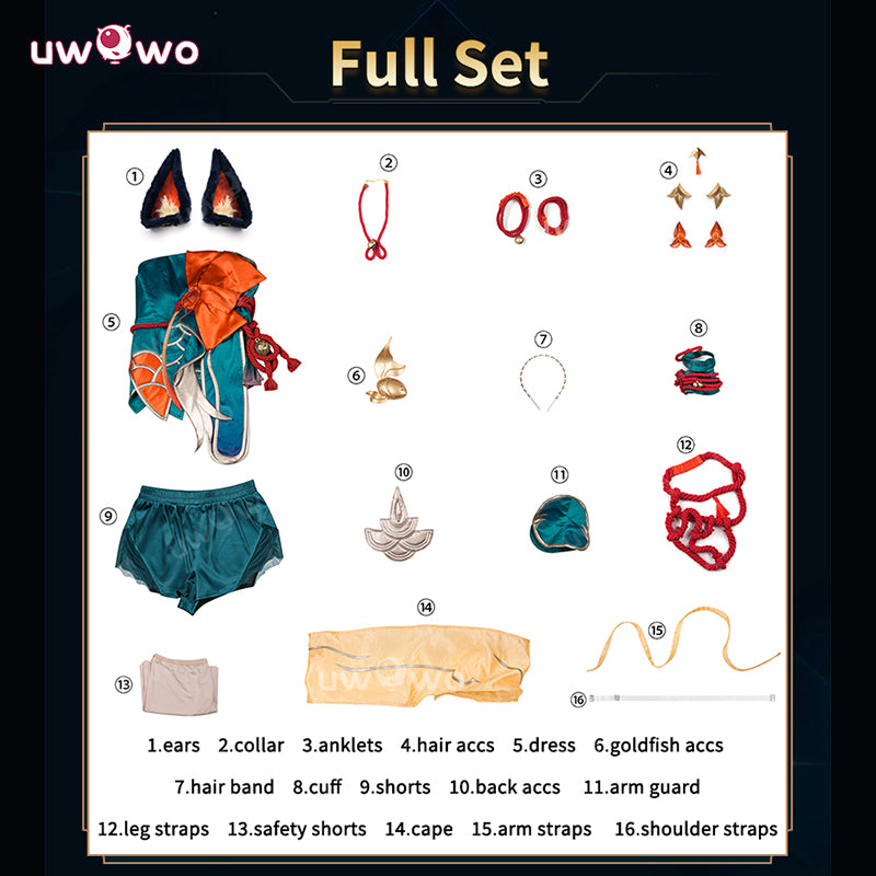 Uwowo Collab Series: Ahri After Hours Mythic Variant League of Legends/LOL Cosplay Costume XS-2XL