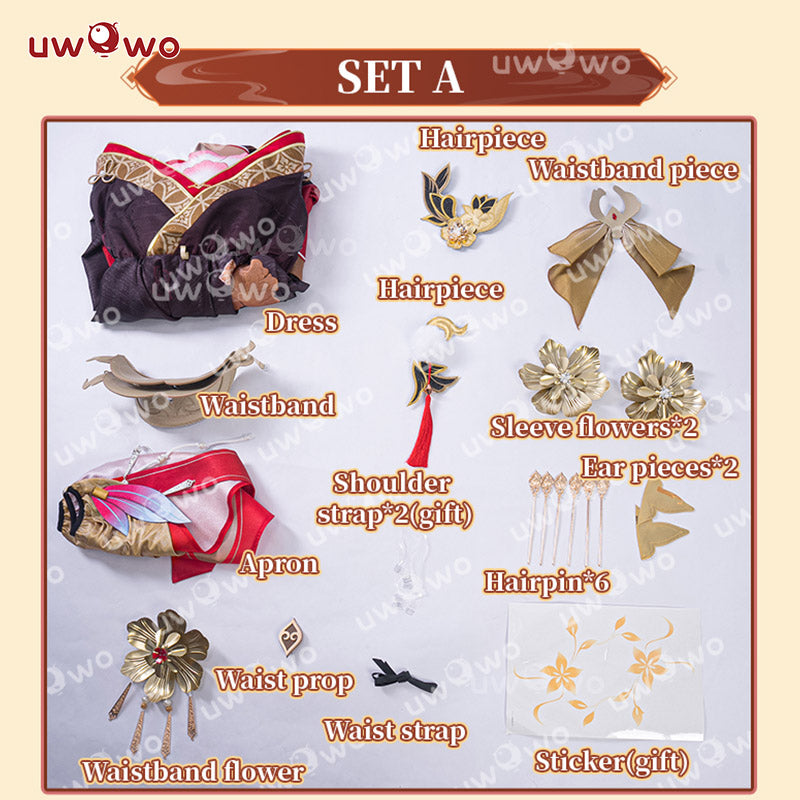 INSTOCK-Uwowo Honkai Star Rail Nihility Fugue SP Tingyun Cosplay Costume