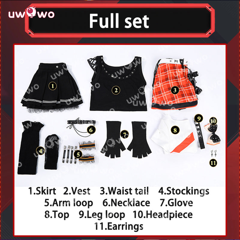 Uwowo Collab Series: Love Live! Kosaka Honoka Idolized Rock ver. Cosplay Costume