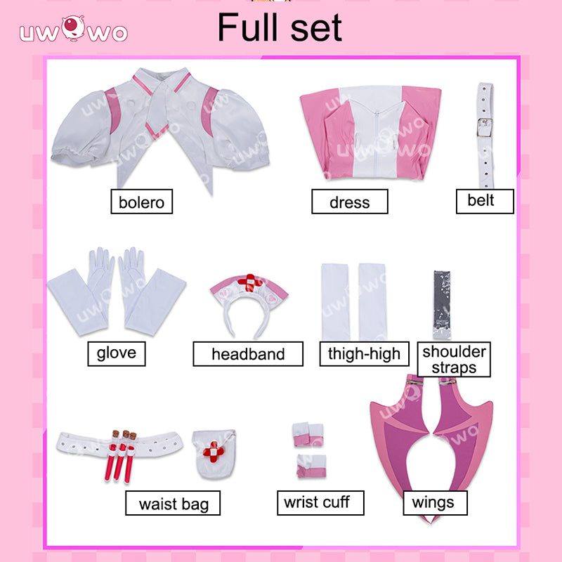 Uwowo Collab Series: Muse Dash Buro Nocturne Bloodheir Nurse Hallowenn Cosplay Costume S-2XL