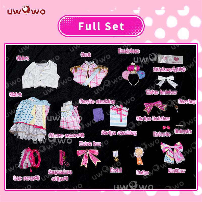 【Pre-sale】Uwowo Love Live! LoveLive Kousaka Honoka Idol ver. Cosplay Costume S-3XL
