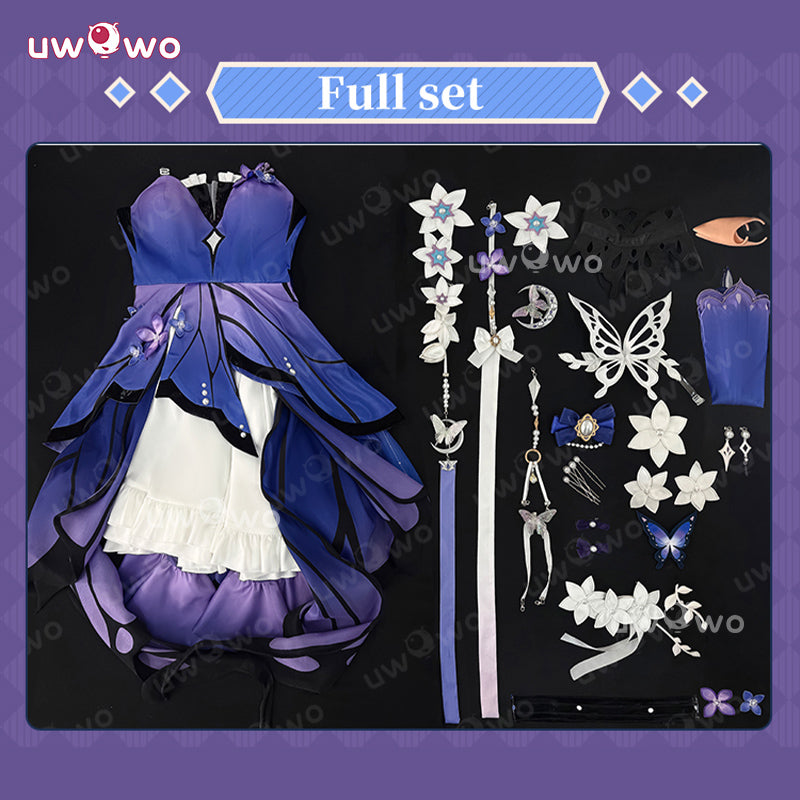Uwowo Collab Series: Castorice Skin Gossamer Flutter Honkai Star Rail Cosplay Costume XS-2XL